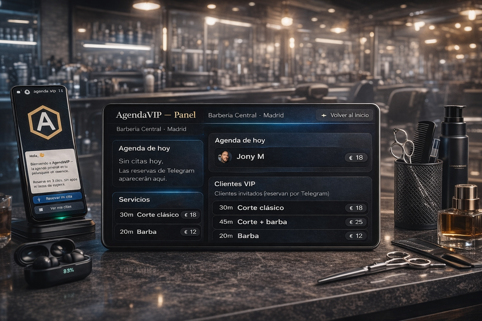 Agenda VIP para peluquerías