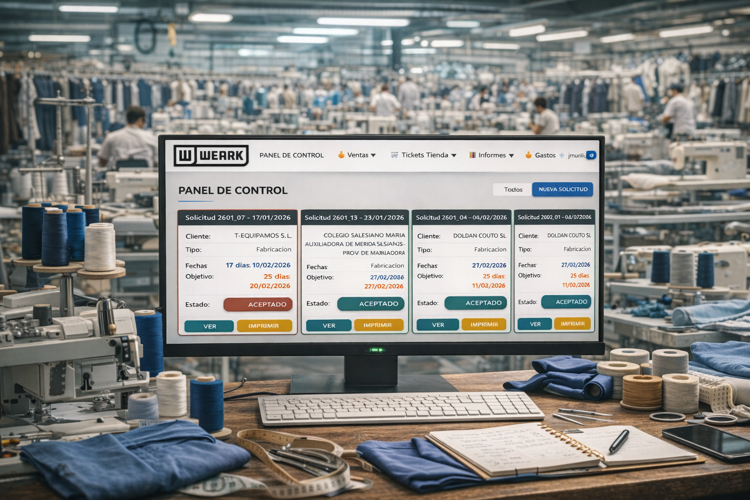 ERP para fábrica de ropa