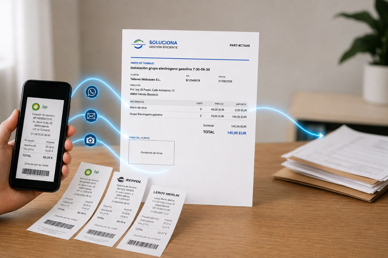 Documentación preparada para la gestoría
